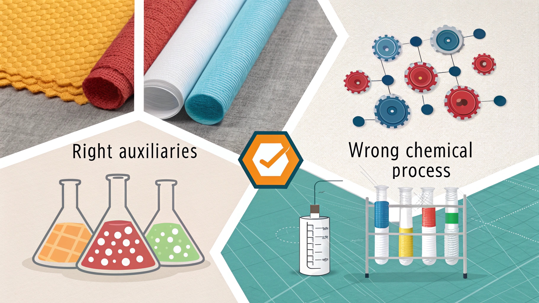 A diagram showing the different factors that affect textile durability