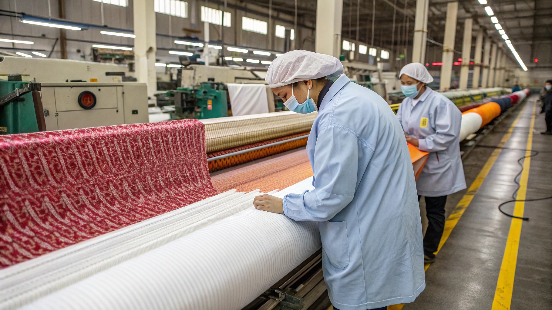 A flowchart showing the steps to create a durable fabric